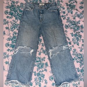 Free People Wide Leg Jeans